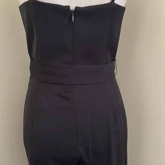 🆕 ANTONIO MELANI Black Jumpsuit with Sweetheart Neckline and Wide-Leg - Picture 14 of 17